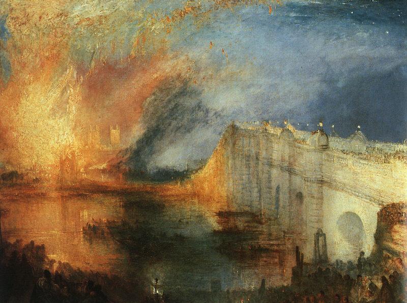 Joseph Mallord William Turner The Burning of the Houses of Parliament Sweden oil painting art